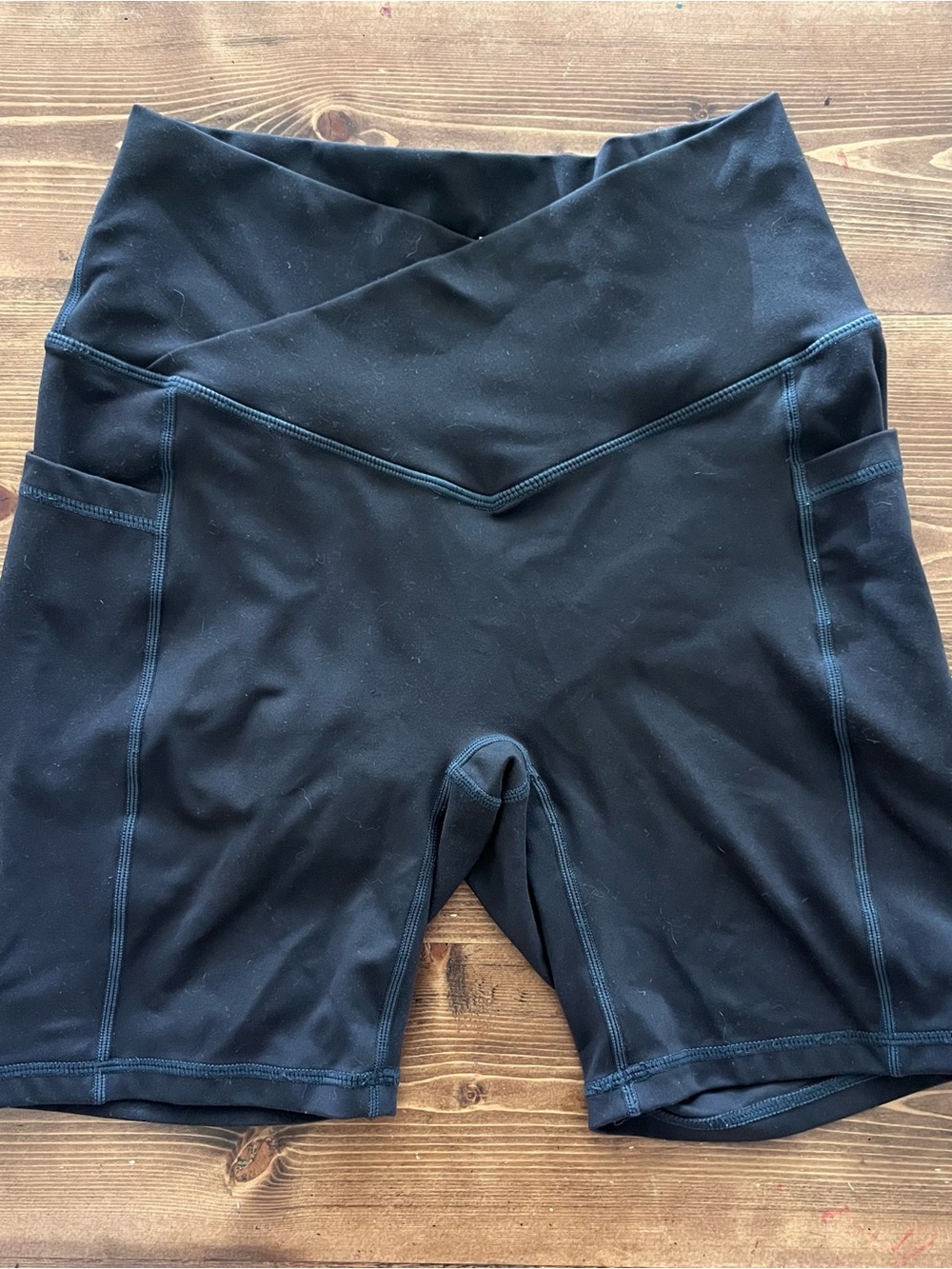 POPFLEX Black Bike Shorts and Yoga Pants Set of 3 - Picture 7 of 11